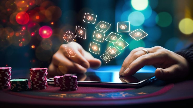 Pengguna membaca pedoman Responsible Gaming di spin138 menggunakan perangkat digital